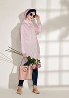 Vêtements hijab POUDRE TUNIQUE SPORT DÉTAILLÉE POCHE 3614