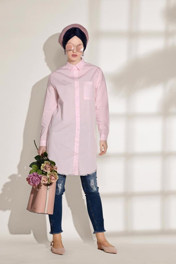 Vêtements hijab  POCKET DETAILED SPORTS TUNIC 3614  - TRENDTESETTÜR