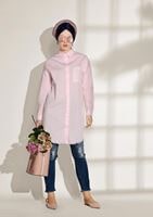 Vêtements hijab POUDRE TUNIQUE SPORT DÉTAILLÉE POCHE 3614