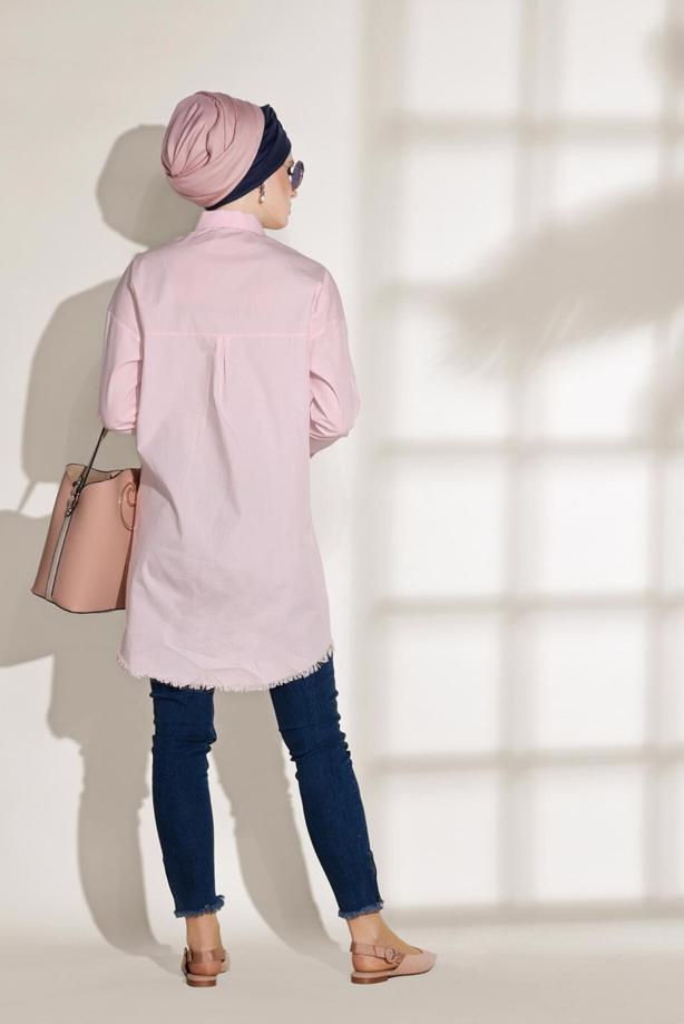 Vêtements hijab  POCKET DETAILED SPORTS TUNIC 3614  - TRENDTESETTÜR