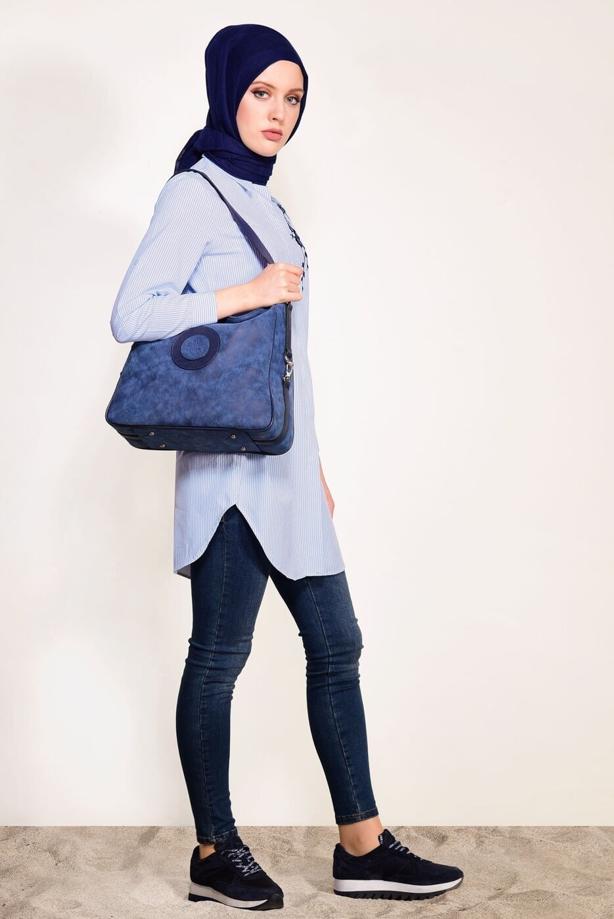 Vêtements hijab  STRIPED TUNIC 3809  - TRENDTESETTÜR