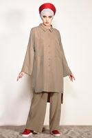 Vêtements hijab VISON COSTUME PANTALON 2 PIÈCES DÉTAILLÉ AVEC POCHE SUR LE DEVANT 4003 