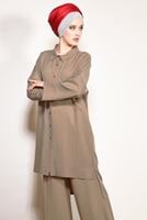 Vêtements hijab VISON COSTUME PANTALON 2 PIÈCES DÉTAILLÉ AVEC POCHE SUR LE DEVANT 4003 