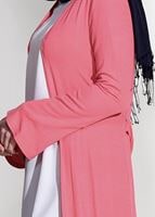 Tesettür giyim MERCAN BELİ KUŞAKLI ÖRME HIRKA 4269