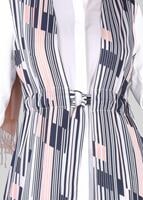 Tesettür giyim PUDRA BÜZGÜLÜ YELEK GÖRÜNÜMLÜ TUNİK 4297 