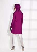 Tesettür giyim FUŞYA GÜPÜR DETAYLI TUNİK 4430