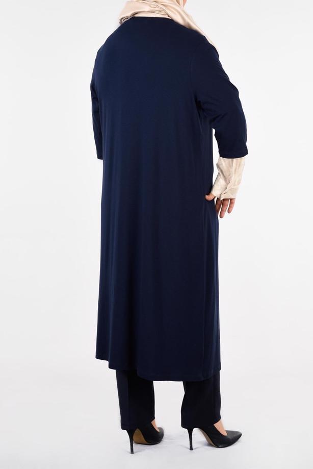 Vêtements hijab BEIGE TUNIQUE 2 PIÈCES IMPRIMÉE 4446 - TRENDTESETTÜR