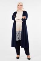 Hijab clothing BEIGE JACKET AND PATTERNED TUNIC T 4446