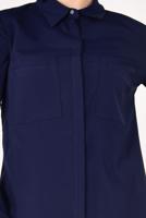 Tesettür giyim LACİVERT CEP DETAYLI TUNİK 4460 