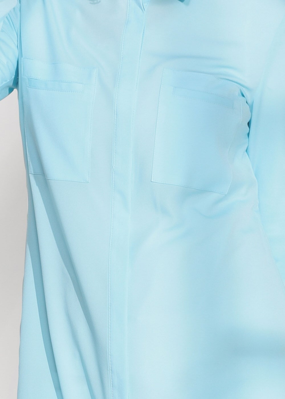 Tesettür giyim MAVİ CEP DETAYLI TUNİK 4460 