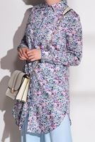 Tesettür giyim PEMBE T 4467 Rimi Saten 5018 Tunik-Alv Fashion