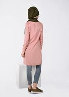 Tesettür giyim PUDRA İŞLEME DETAYLI TUNİK 4499 