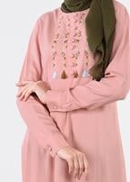 Tesettür giyim PUDRA İŞLEME DETAYLI TUNİK 4499 