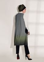 Tesettür giyim HAKİ CEP DETAYLI YELEKLİ 2&prime;Lİ TUNİK 4525 