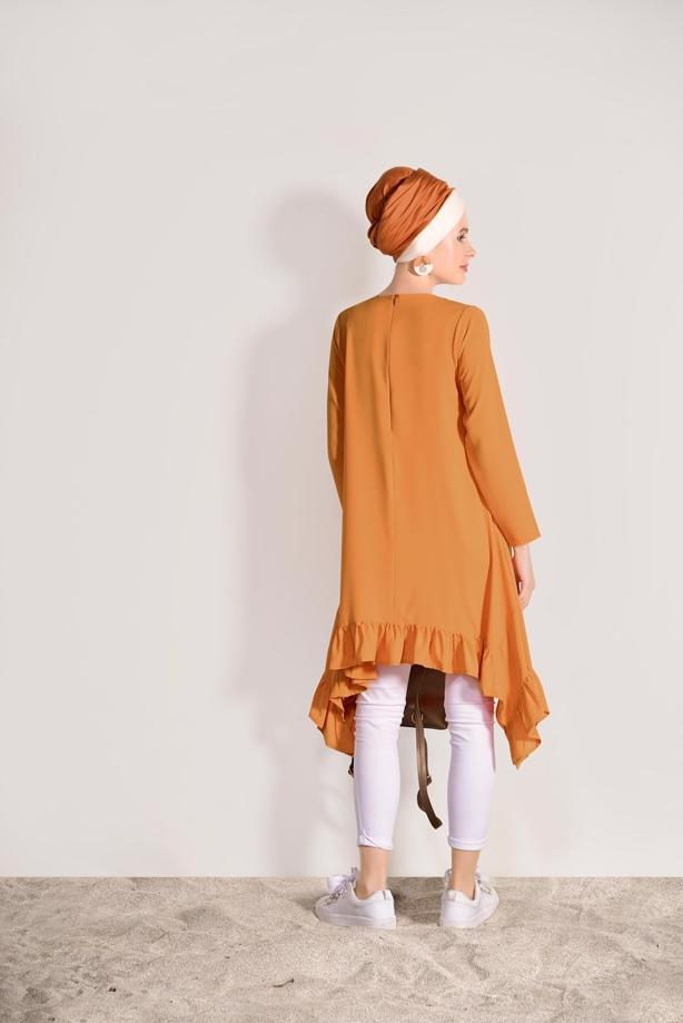 Vêtements hijab  ASYMMETRIC RUFFLED TUNIC 5003  - TRENDTESETTÜR