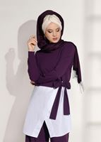 Tesettür giyim MOR T 5004 Loreen- Kuşaklı Tunik