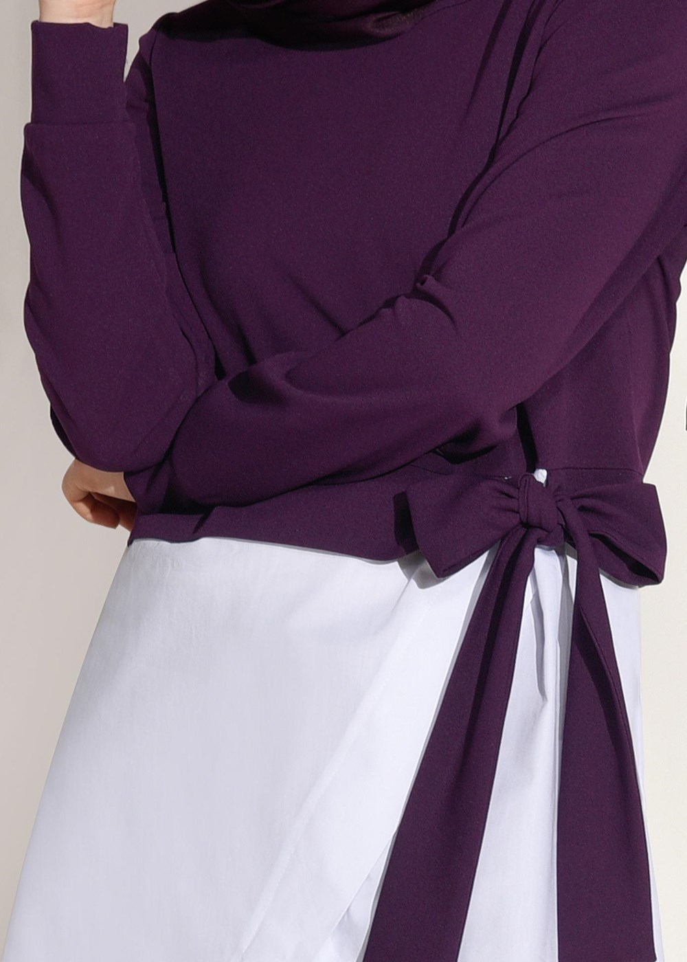 Tesettür giyim MOR T 5004 Loreen- Kuşaklı Tunik