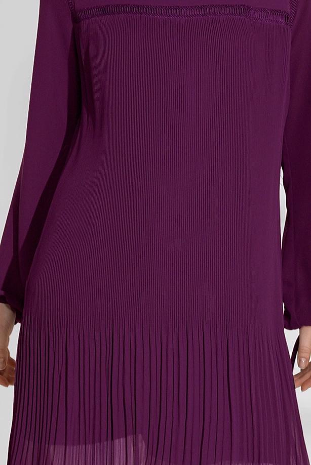 Tesettür giyim  PİLİSE DETAYLI TUNİK 5054  - TRENDTESETTÜR