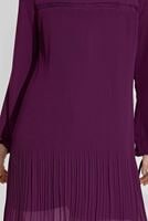 Tesettür giyim MÜRDÜM PİLİSE DETAYLI TUNİK 5054 