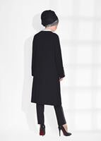 Tesettür giyim SİYAH T 5888 Mısra-2&prime;li Tunik