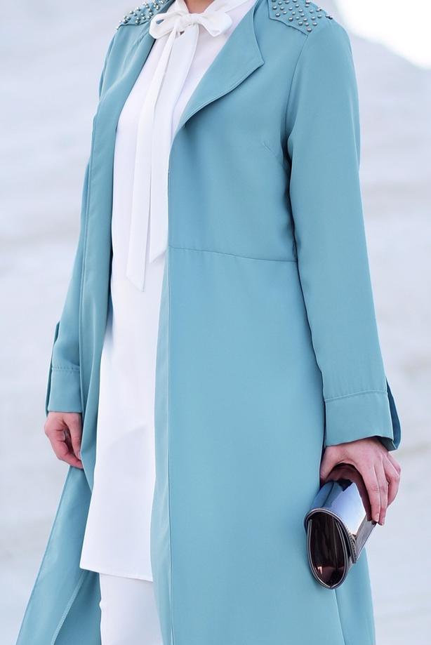 Hijab-Kleidung  T 5888 Mısra-2&prime;li Tunik - TRENDTESETTÜR