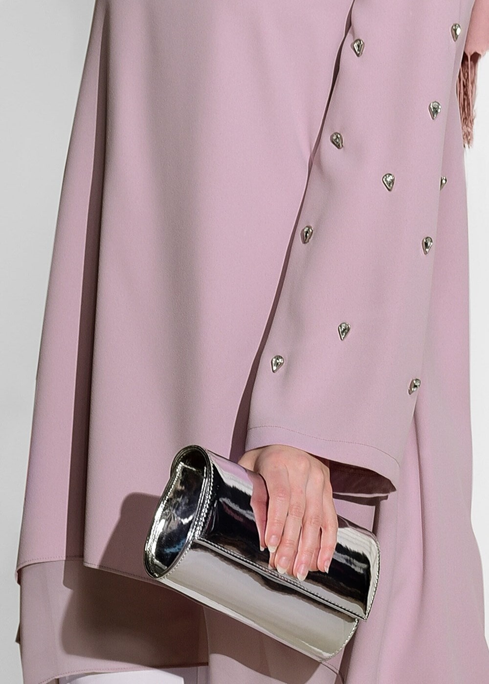 Hijab clothing POWDER CHIFFON DETAIL TUNIC 6372