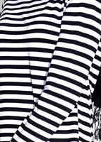 Tesettür giyim SİYAH ÇİZGİLİ PENYE TUNİK 6418