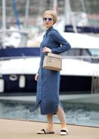 Hijab clothing NAVY BLUE DENIM TUNIC WITH SNAPS 8524 