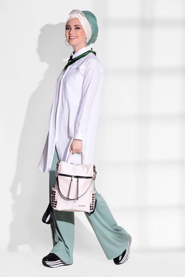 Vêtements hijab  BUTTONED TUNIC 8878  - TRENDTESETTÜR