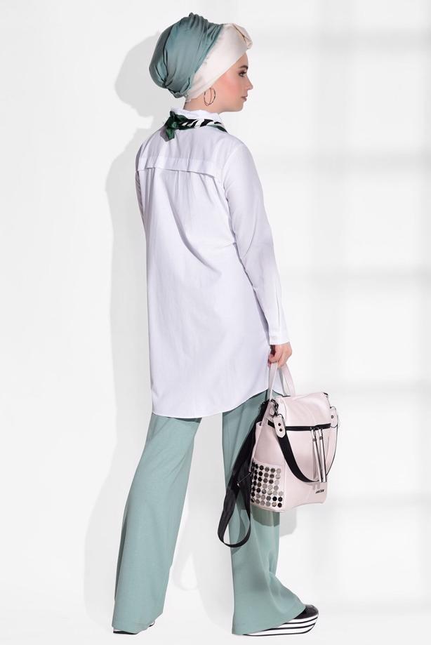 Vêtements hijab  BUTTONED TUNIC 8878  - TRENDTESETTÜR