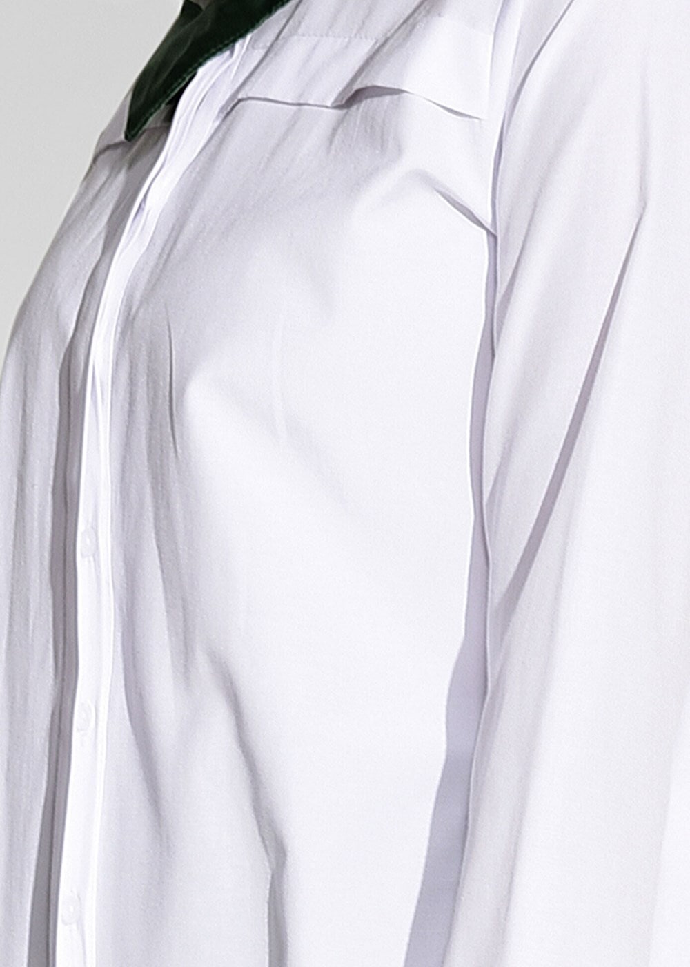 Vêtements hijab BLANC TUNIQUE BOUTONNÉE 8878