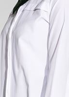 Vêtements hijab BLANC TUNIQUE BOUTONNÉE 8878