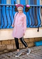 Hijab clothing PINK BUTTONED TUNIC 8878 