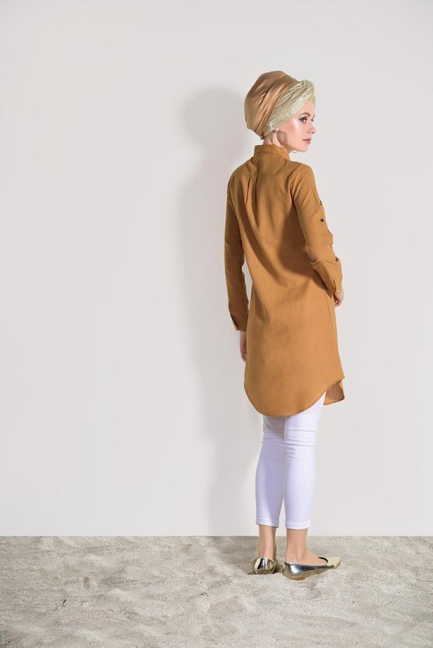 Vêtements hijab  BEAD EMBROIDERED TUNIC 9009  - TRENDTESETTÜR