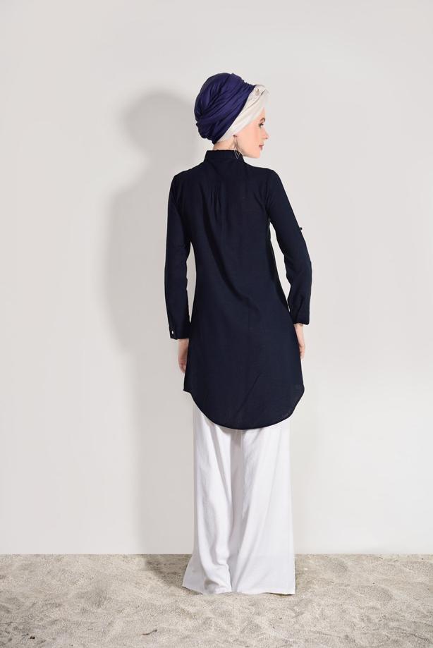 Vêtements hijab  BEAD EMBROIDERED TUNIC 9009  - TRENDTESETTÜR
