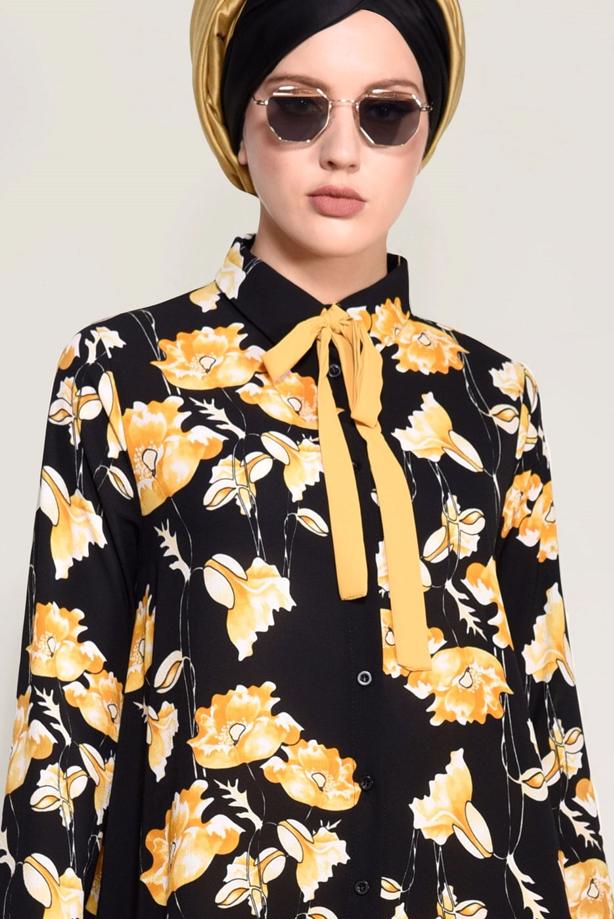Vêtements hijab  FLORAL TUNIC 9503  - TRENDTESETTÜR