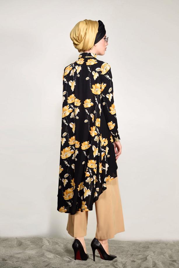 Vêtements hijab  FLORAL TUNIC 9503  - TRENDTESETTÜR