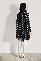 Hijab clothing BLACK SPOTTED TUNIC 9571 