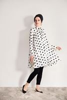 Vêtements hijab CRÈME TUNIQUE A POIS 9571