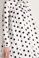 Vêtements hijab CRÈME TUNIQUE A POIS 9571