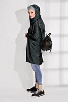 Vêtements hijab VERT TUNIQUE TISSU GEAR 9761