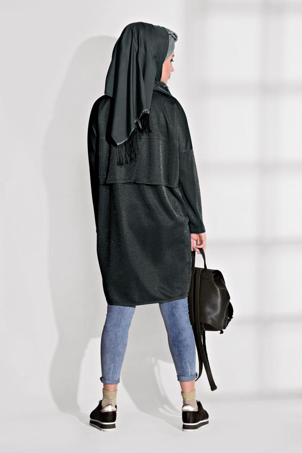 Tesettür giyim  SİM KUMAŞLI TUNİK 9761 - TRENDTESETTÜR