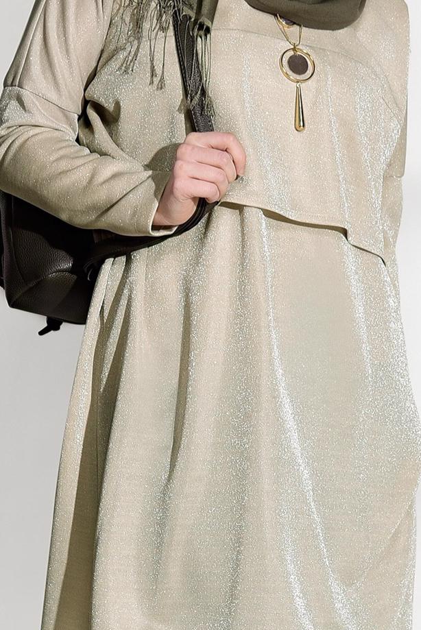 Vêtements hijab  SILVER DETAILED TUNIC 9761  - TRENDTESETTÜR