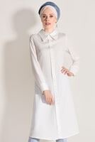 Vêtements hijab BLANC TUNIQUE 9825