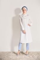 Vêtements hijab BLANC TUNIQUE 9825