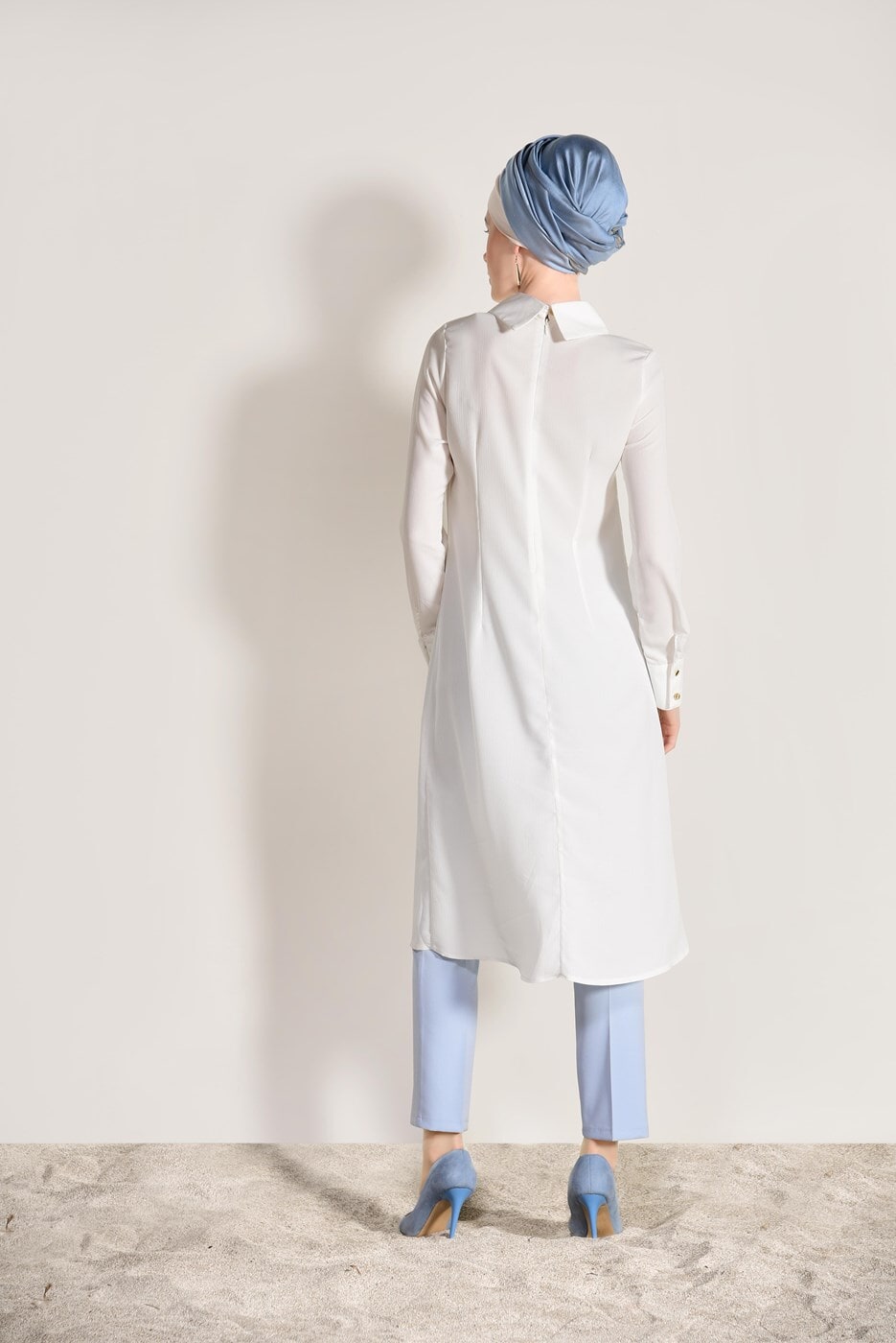 Vêtements hijab BLANC TUNIQUE 9825