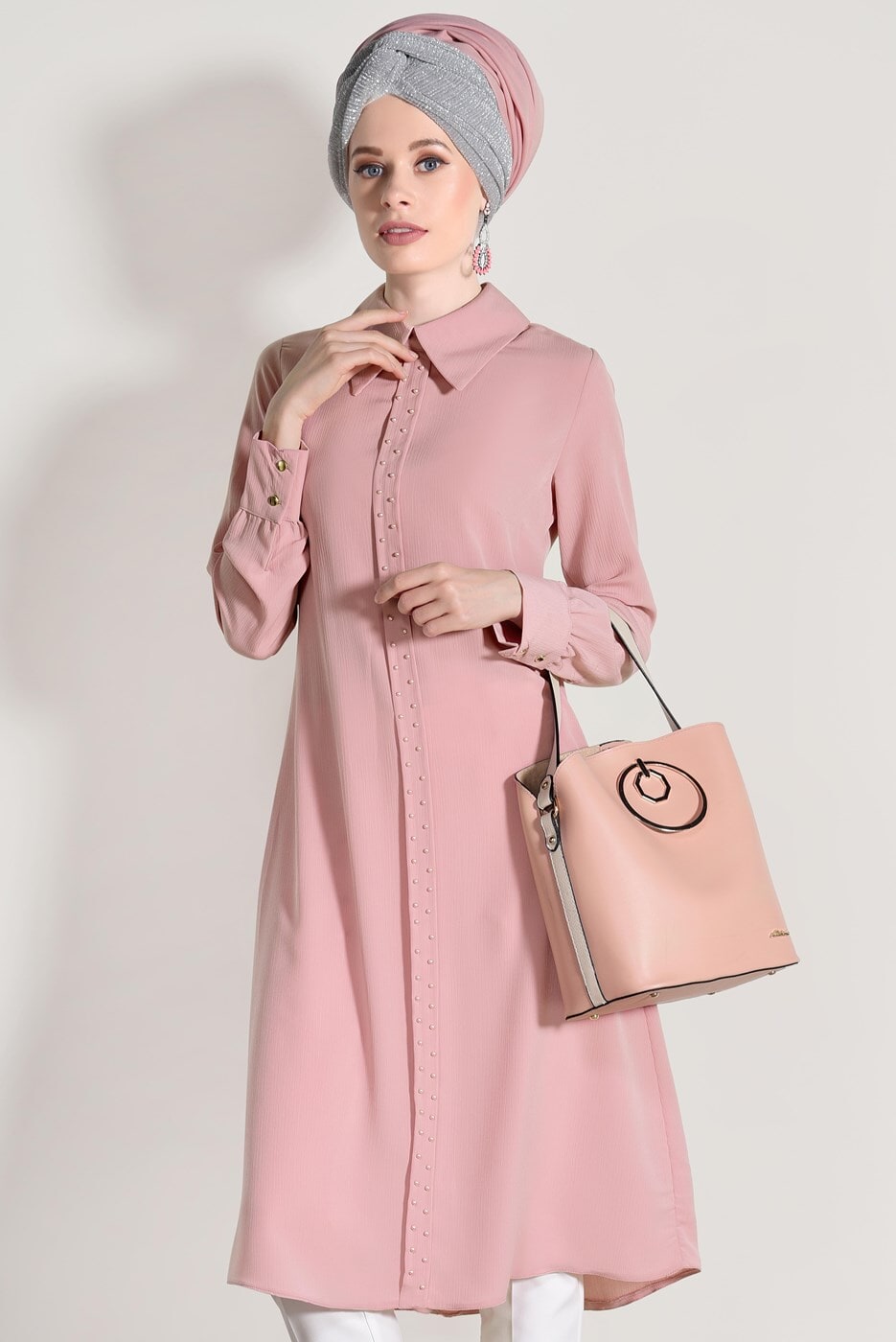 Vêtements hijab POUDRE TUNIQUE 9825