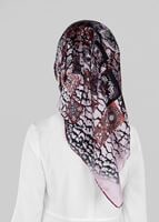 Tesettür giyim PUDRA T 12025-1 ALVİNA DESENLİ EŞARP