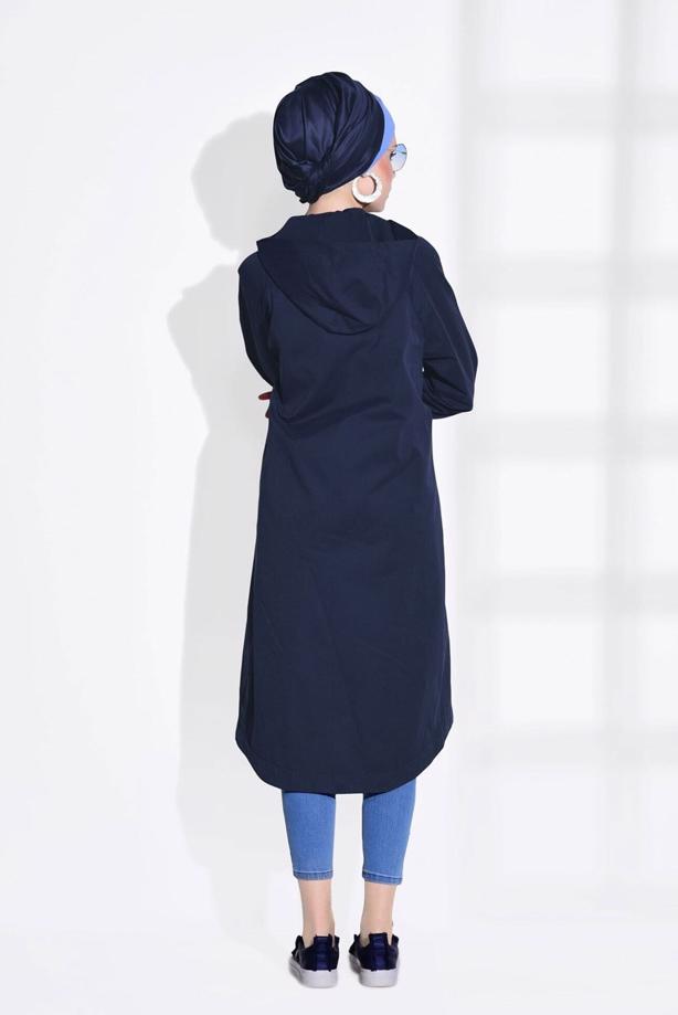 Hijab clothing  POCKET DETAILED TRENCH COAT 70014  - TRENDTESETTÜR