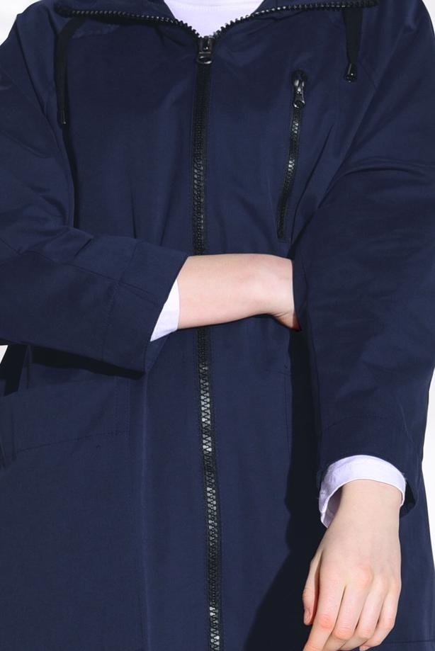 Hijab clothing  POCKET DETAILED TRENCH COAT 70014  - TRENDTESETTÜR